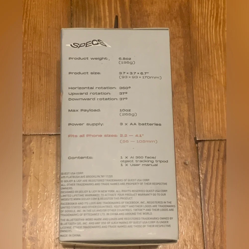 Chase 360 degree rotating tripod